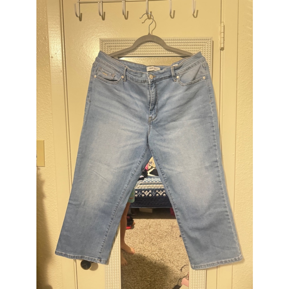 Women's Nine West Jeans Capri Blue 14